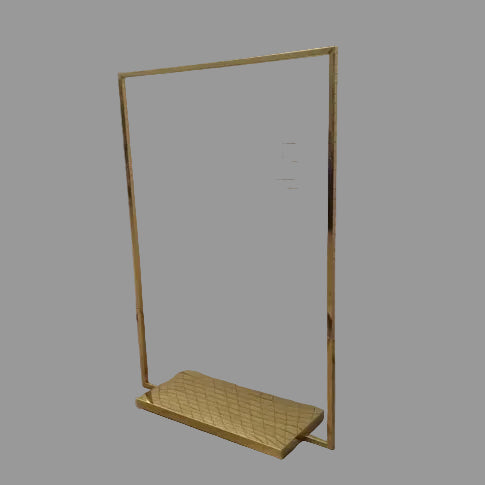 Gold Straight Rail with Gold base