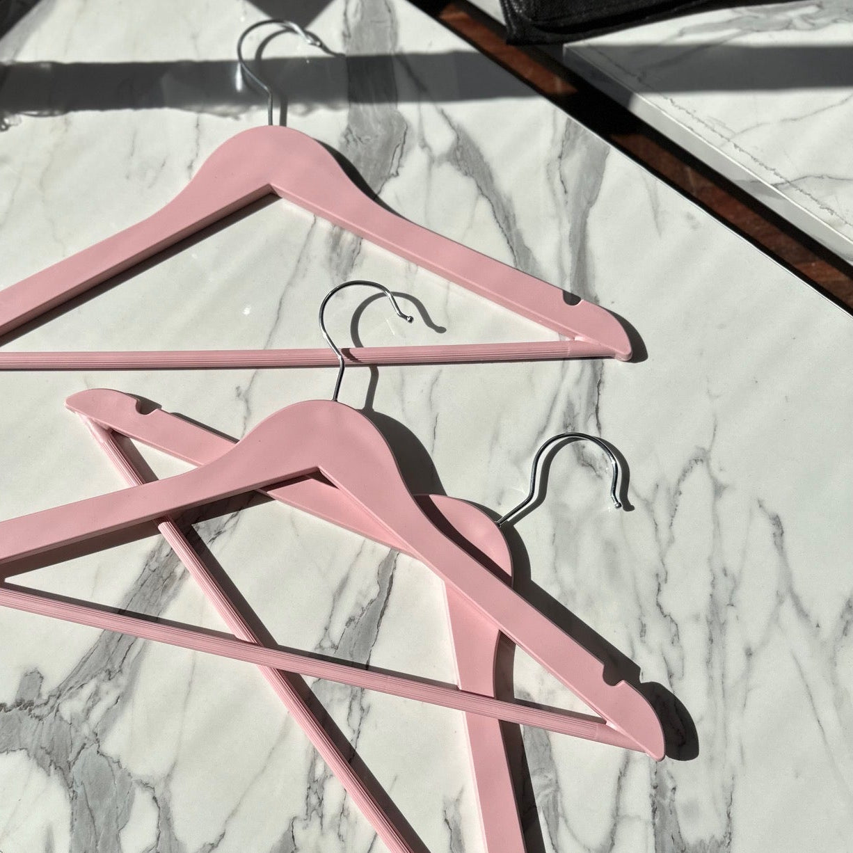 Moulded Plastic Blouse Hanger with Bar Box of 25