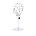 Chrome Wire Mannequin Head