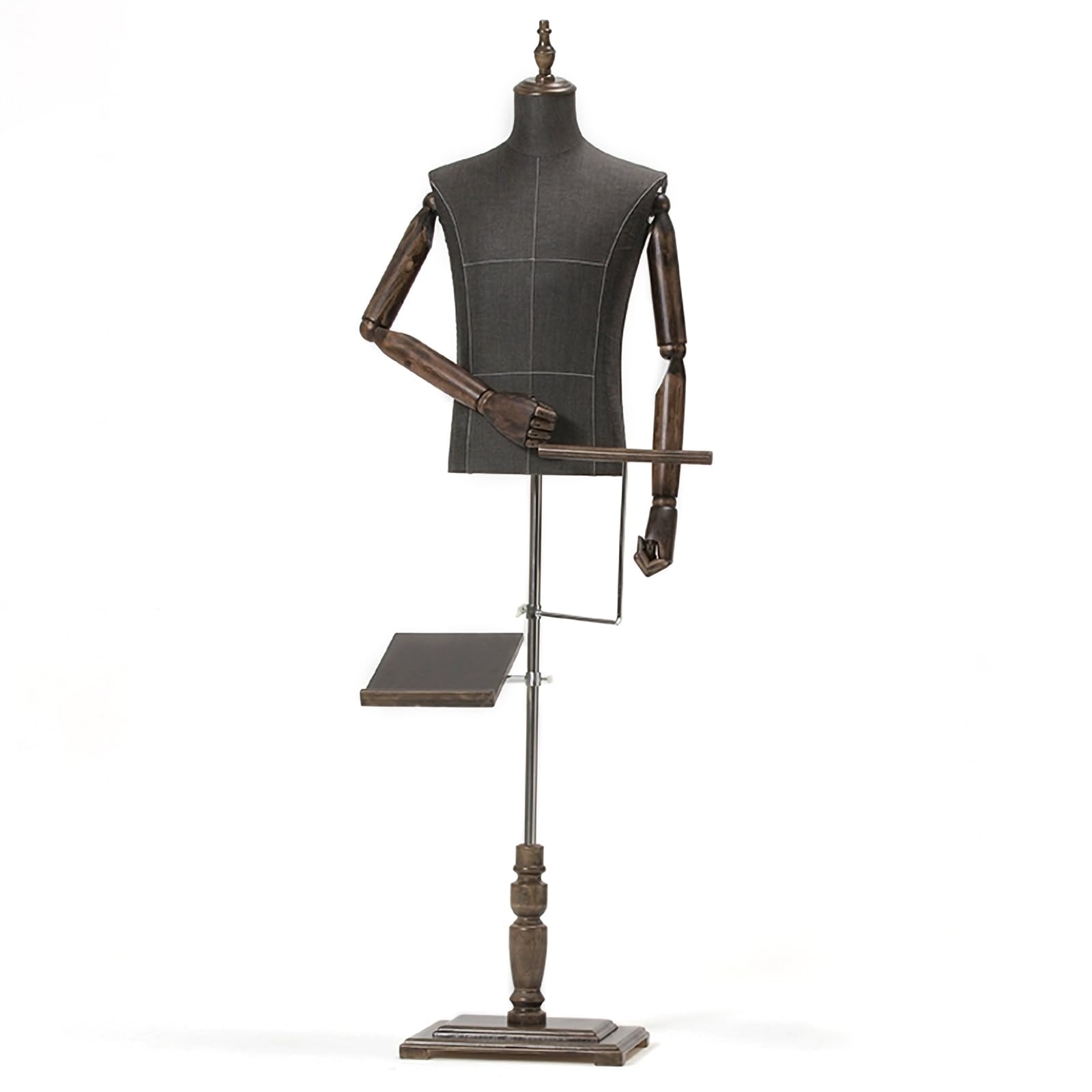 Tailors Dummy with Shelf and Bar